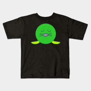 Kawaii Cute Lime Baby Seal Kids T-Shirt